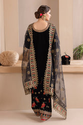 D-427 Unstitched - 3piece - Embroidered Velvet by Baroque